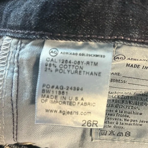 AG "The Tomboy/ Relaxed Straight Leg" Jeans 26 - Picture 5 of 11